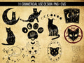 Mystic svg Cat svg cat tarot svg mystical cat svg Cat svg bundle celestial svg Commercial Use Graphic Tee – Aesthetic Look · Must-Have Style