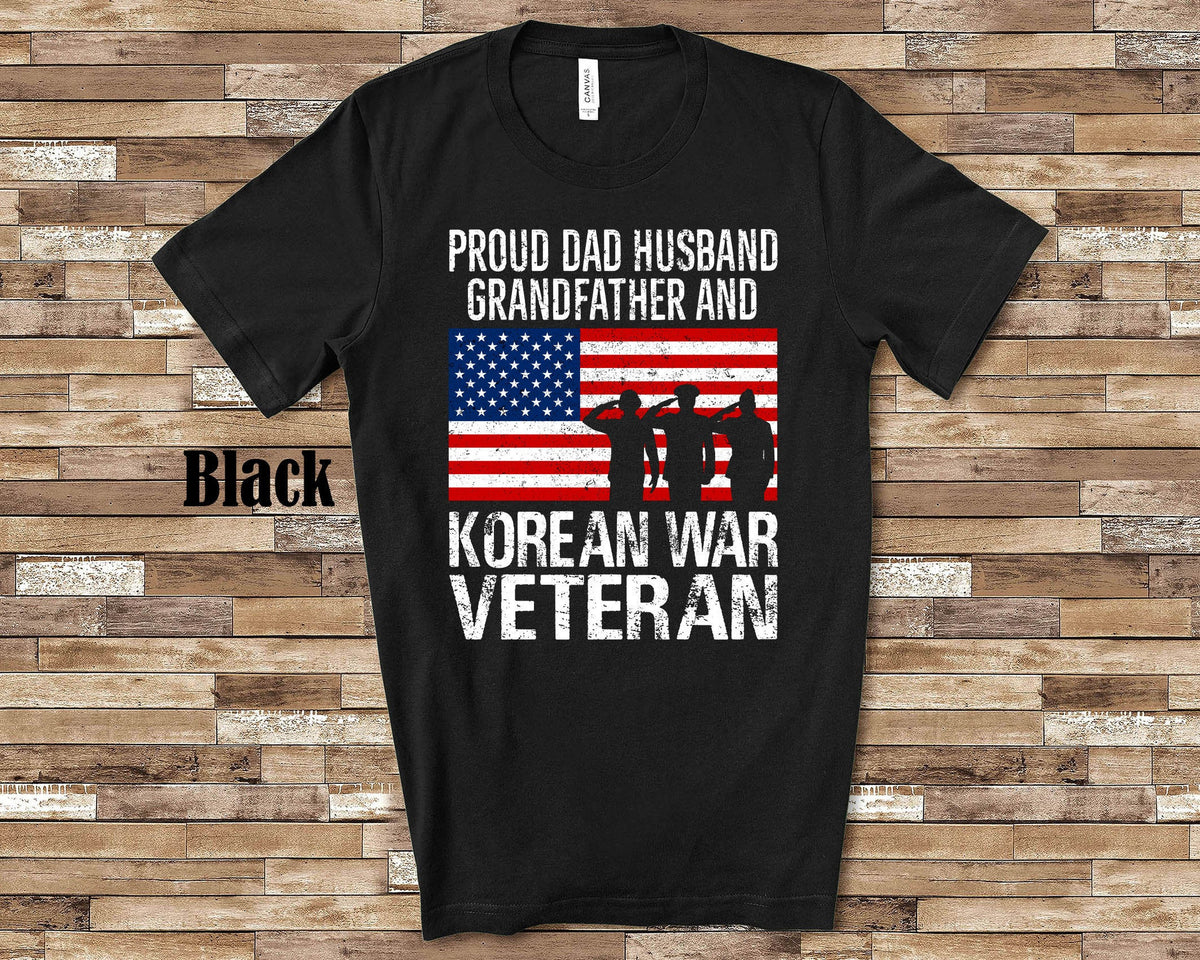 Proud Dad Husband Grandfather and Korean War Veteran Shirt for Military Vet Men in Combat Great Memorial Day or Veterans Day Gift Graphic Tee – Easygoing Wear · Must-Have Style
