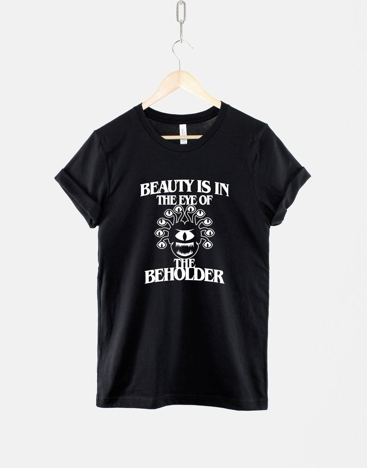 Dungeons And Dragons Beholder TShirt D and D Shirts Beauty Is In The Eye Of The Beholder DnD TShirts Graphic Tee – Fan Favorite · Perfect For Daily Wear