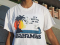 Vintage 90s Its Better In The Bahamas Palm Tree Sunset Beach T Shirt Size L Graphic Tee – Easygoing Wear · High-Quality Print
