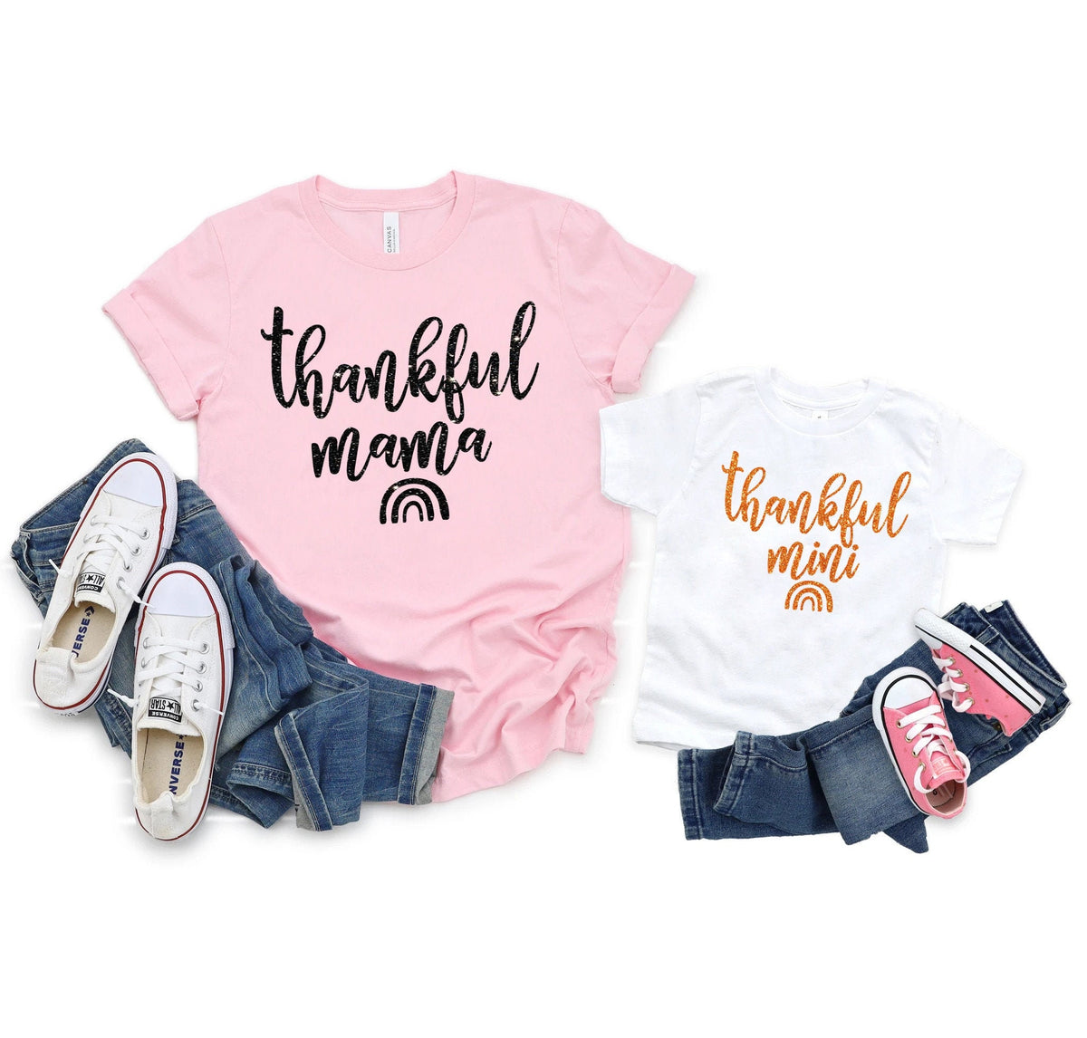 Blessed Blessing Blessed Mama Blessing Mini Thankful For My Mini Thankful For My Mama Mama And Mini Shirt Mama Mini Matching Shirt Graphic Tee – Feel-Good Design · High-Quality Print