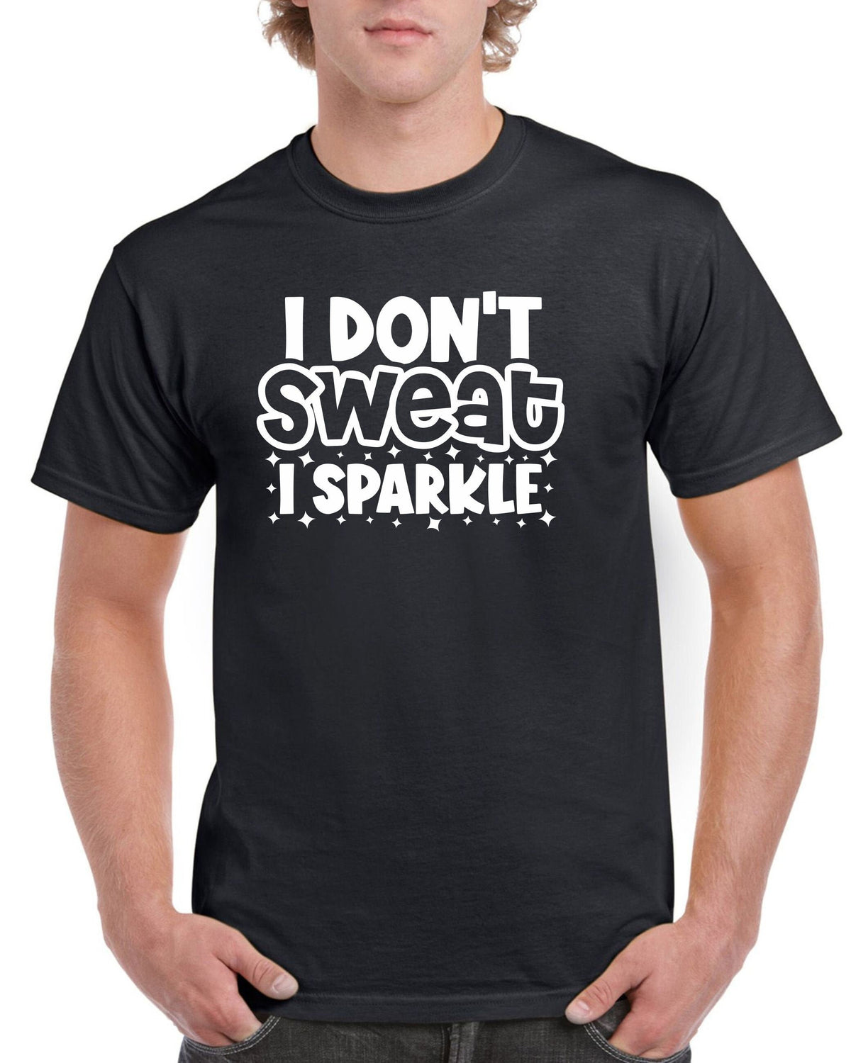 Mens Gym T Shirt Workout Top Funny Gym TShirt Unisex Gym TShirt Weightlifting Shirt Fitness TShirt I Dont Sweat I Sparkle Graphic Tee – Fan Favorite · Top Pick For Any Outfit