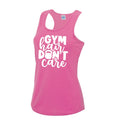 Womens Gym Polyester Tank Top Workout Top Funny Gym Vest Ladies Gym Vest Weightlifting Shirt Fitness Vest Gym Hair Dont Care Tank Top – Cozy Vibes · Great Gift For Fans