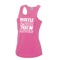 Womens Gym Polyester Tank Top Workout Top Funny Gym Vest Ladies Gym Vest Weightlifting Shirt Fitness Vest Hustle For That Muscle 2 Tank Top – Premium Graphic · Perfect For Daily Wear
