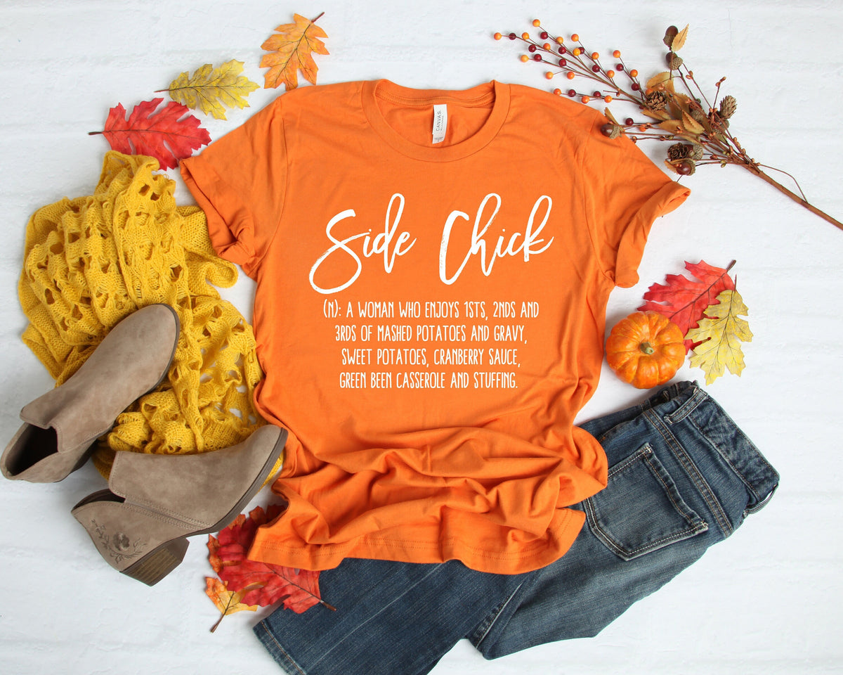 Side Chick ShirtHello Pumpkin rainbow ShirtThanksgiving Food ShirtFamily Thanksgiving ShirtThanksgiving Dinner Shirt Graphic Tee – Bold Style · Must-Have Style