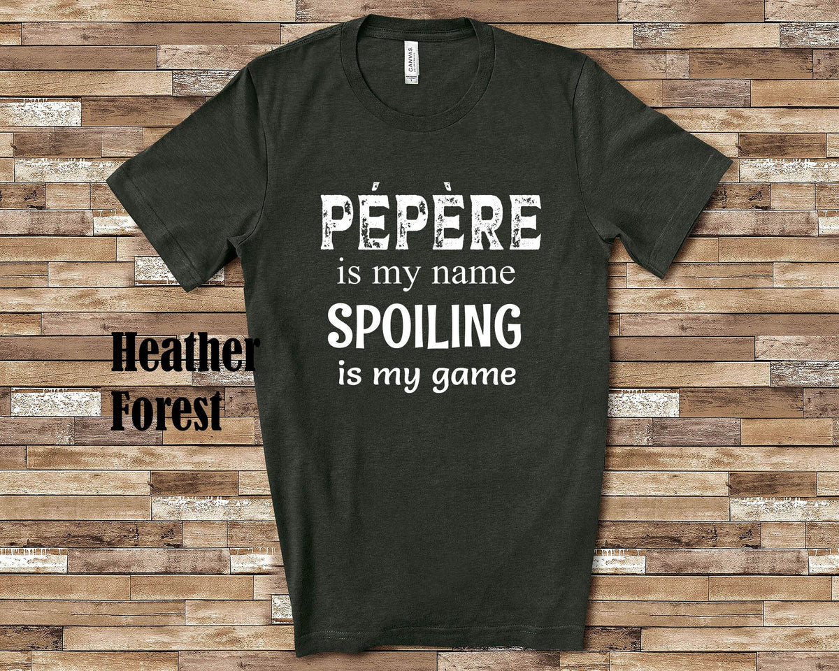 Ppre Is My Name Grandpa Tshirt France French Grandfather Gift Idea for Father39s Day Birthday Christmas or Pregnancy Reveal Announcement Graphic Tee – Easygoing Wear · Top Pick For Any Outfit