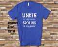 Unkie Is My Name Tshirt Special Uncle Gift Idea for Father39s Day Birthday Christmas or Pregnancy Reveal Announcement Graphic Tee – Soft Feel · Great Gift For Fans