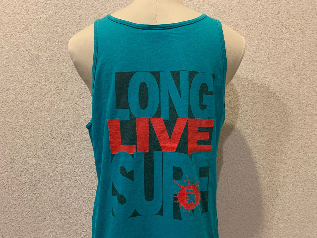 Vintage 8039s Long Live Surf Gotcha Teal Tank Top Size L Tank Top – Easygoing Wear · Must-Have Style