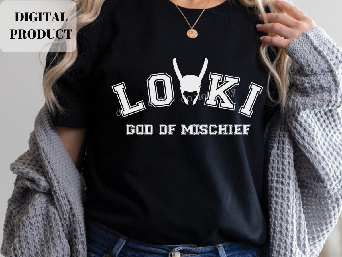God of Mischief svg L O K I series SVG Cut file Graphic Tee – Everyday Comfort · High-Quality Print
