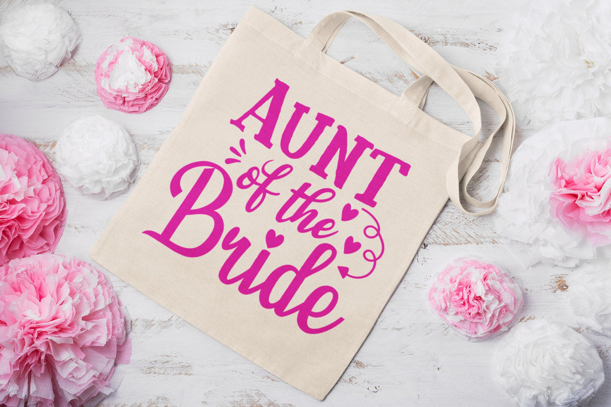 Aunt Of The Bride Tote Bags Wedding Tote Bags Canvas Tote Bags Wedding Bag Wedding Favours Wedding Gifts Bridal Party Gift Tote Bag – Aesthetic Look · Great Gift For Fans