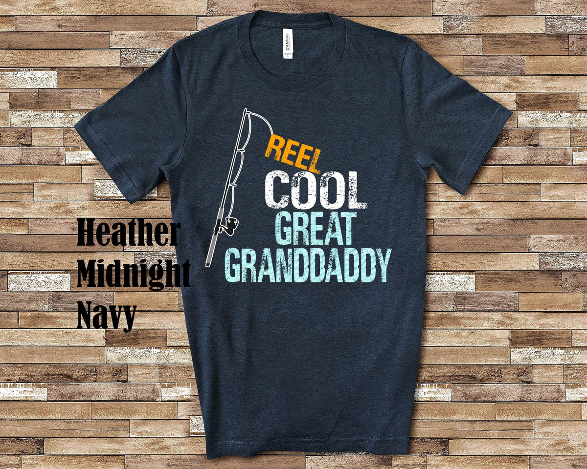 Reel Cool Great Granddaddy Shirt Great Grandpa Gift from Granddaughter Grandson Birthday Christmas Fathers Day Gifts for Great Granddad Graphic Tee – Cozy Vibes · High-Quality Print