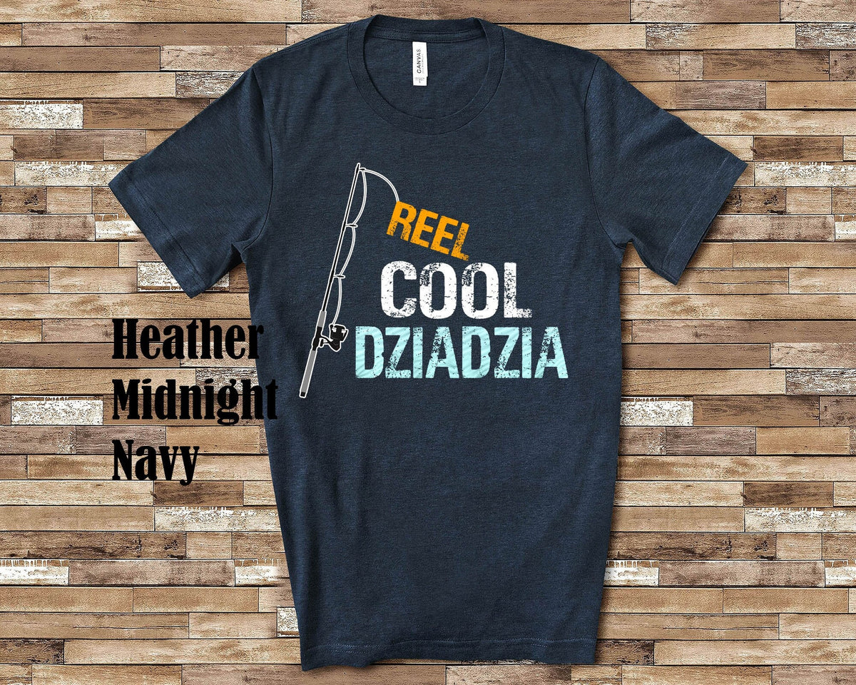 Reel Cool Dziadzia Shirt Tshirt Gift from Granddaughter Grandson Birthday Christmas Fathers Day Gifts for Polish Grandfather Graphic Tee – Fan Favorite · Must-Have Style