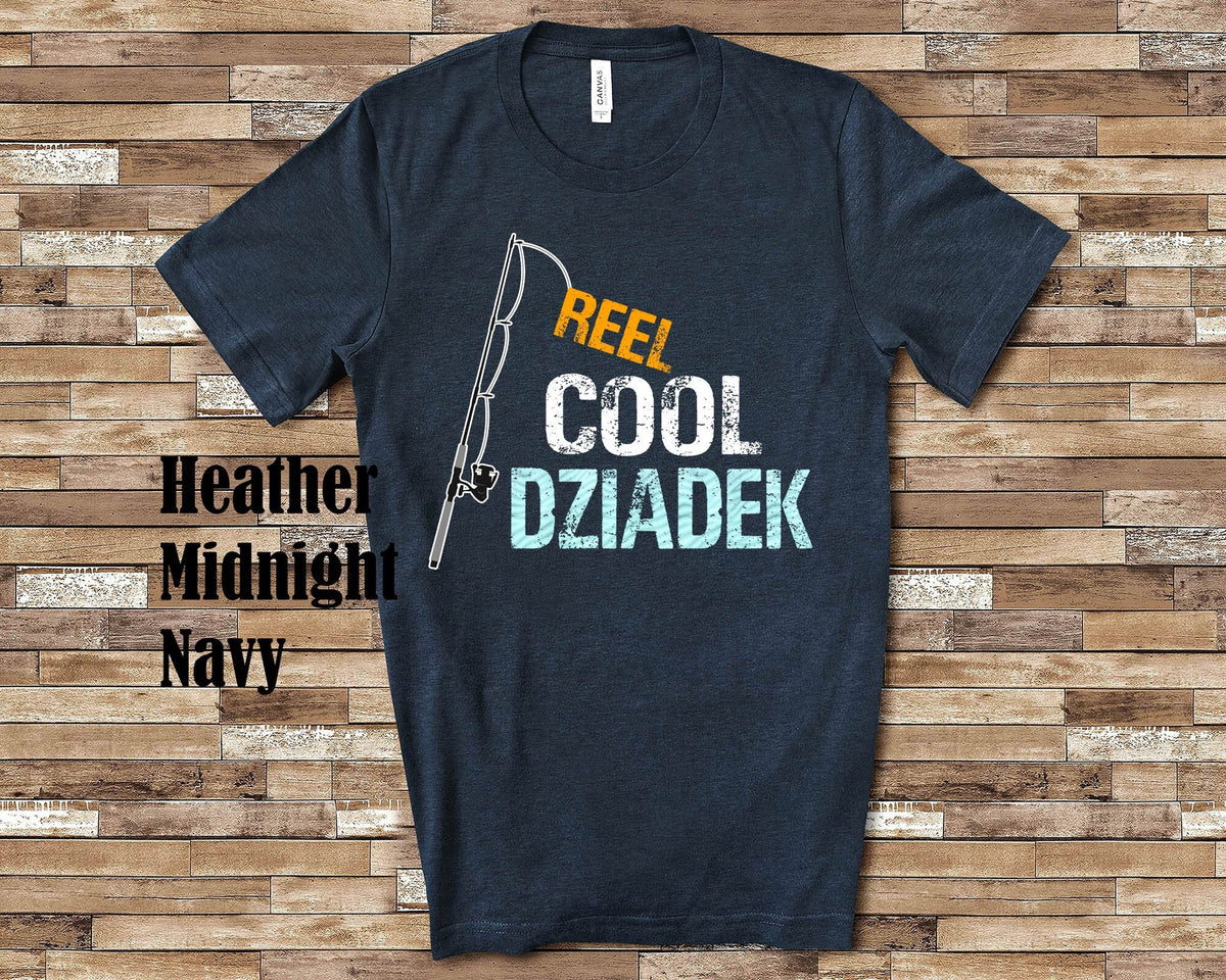 Reel Cool Dziadek Shirt Tshirt Gift from Granddaughter Grandson Birthday Christmas Fathers Day Gifts for Polish Grandfather Graphic Tee – Feel-Good Design · High-Quality Print