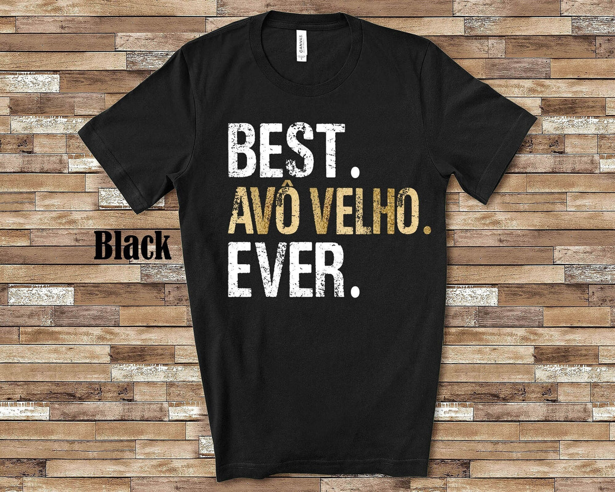 Best Avo Velho Ever Grandpa Tshirt Gift for Grandfather Unique Idea for Father39s Day Birthday Christmas or Grandparent Gifts Graphic Tee – Warm & Stylish · Perfect For Daily Wear
