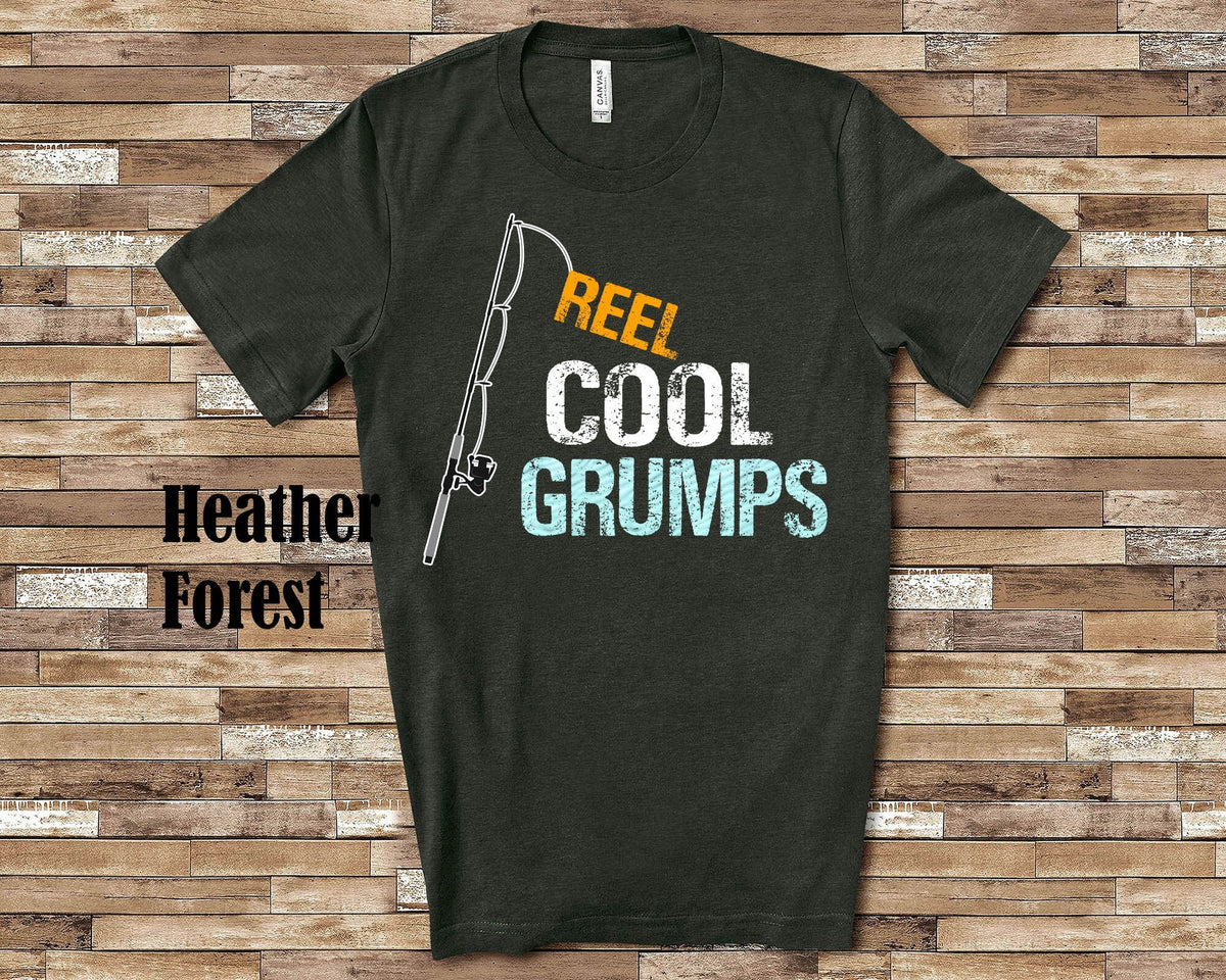 Reel Cool Grumps Shirt Tshirt Grumps Gift from Granddaughter Grandson Birthday Christmas Fathers Day Gifts for Grumps Graphic Tee – Bold Style · Trending Graphic Apparel