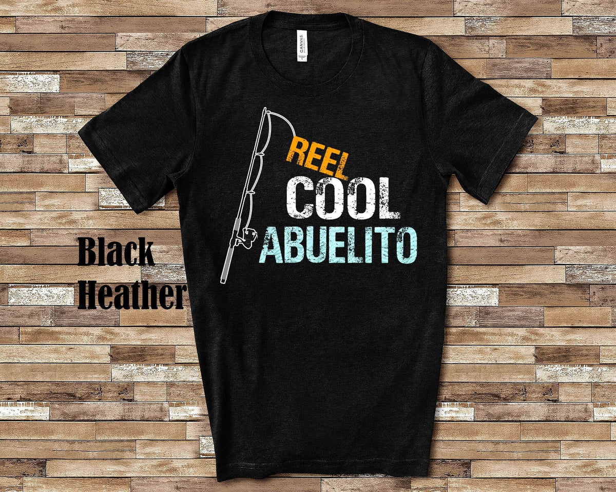 Reel Cool Abuelito Shirt Tshirt Abuelito Gift from Granddaughter Grandson Birthday Christmas Fathers Day Gifts for Abuelito Graphic Tee – Cozy Vibes · High-Quality Print