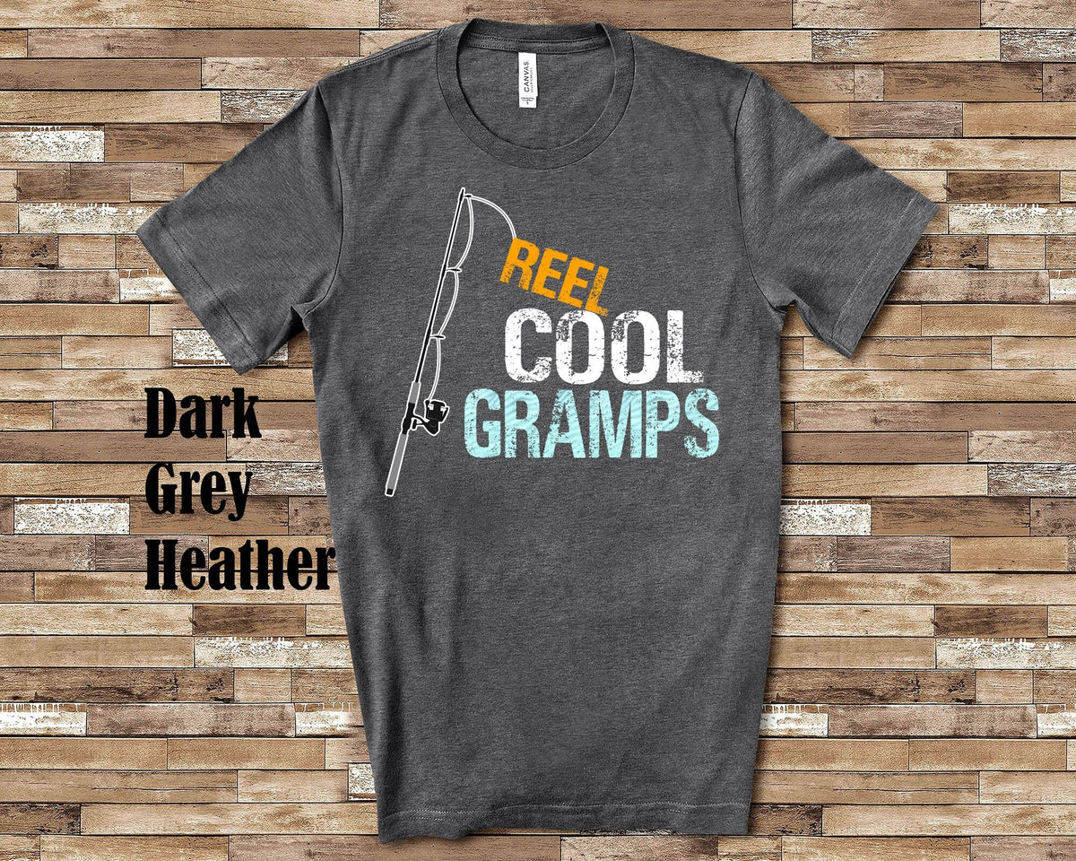Reel Cool Gramps Shirt Tshirt Gramps Gift from Granddaughter Grandson Birthday Fathers Day Grandparent Gifts for Gramps Graphic Tee – Fan Favorite · Must-Have Style