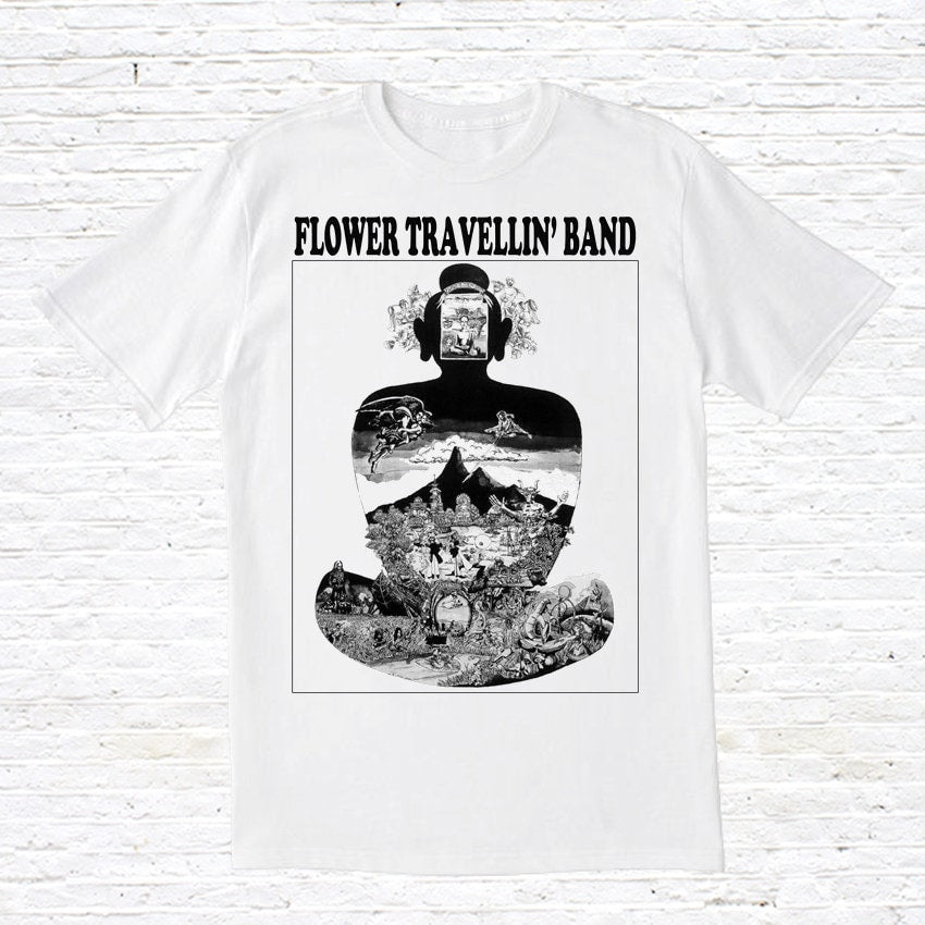 Flower Travellin39 Band T Shirt Graphic Tee – Easygoing Wear · Perfect For Daily Wear