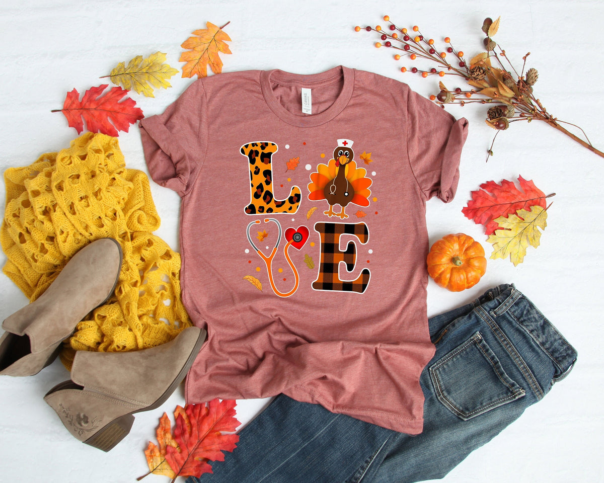 Love Nurse ShirtNurse Thanksgiving Nurse Shirt Shirt For Nurse Nurse To The Cutest Turkeys Nurse Turkey Shirt Nurse Gift School Nurse Graphic Tee – Feel-Good Design · Trending Graphic Apparel