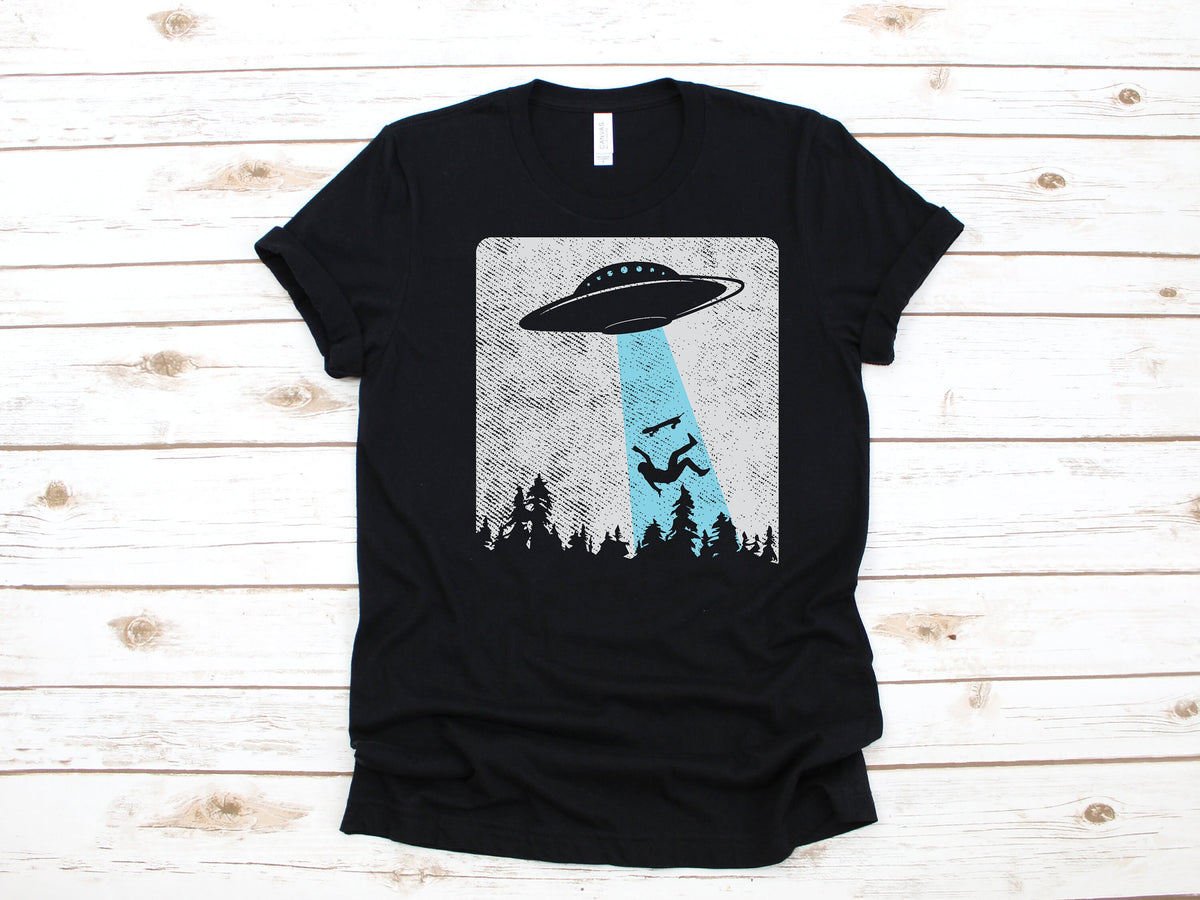 Skateboarder Alien UFO Funny TShirt Skateboard Funny Alien UFO Tank Top Hoodie Sweatshirt Long Sleeve Kids Tee Apparel Gift Hoodie – Aesthetic Look · Trending Graphic Apparel