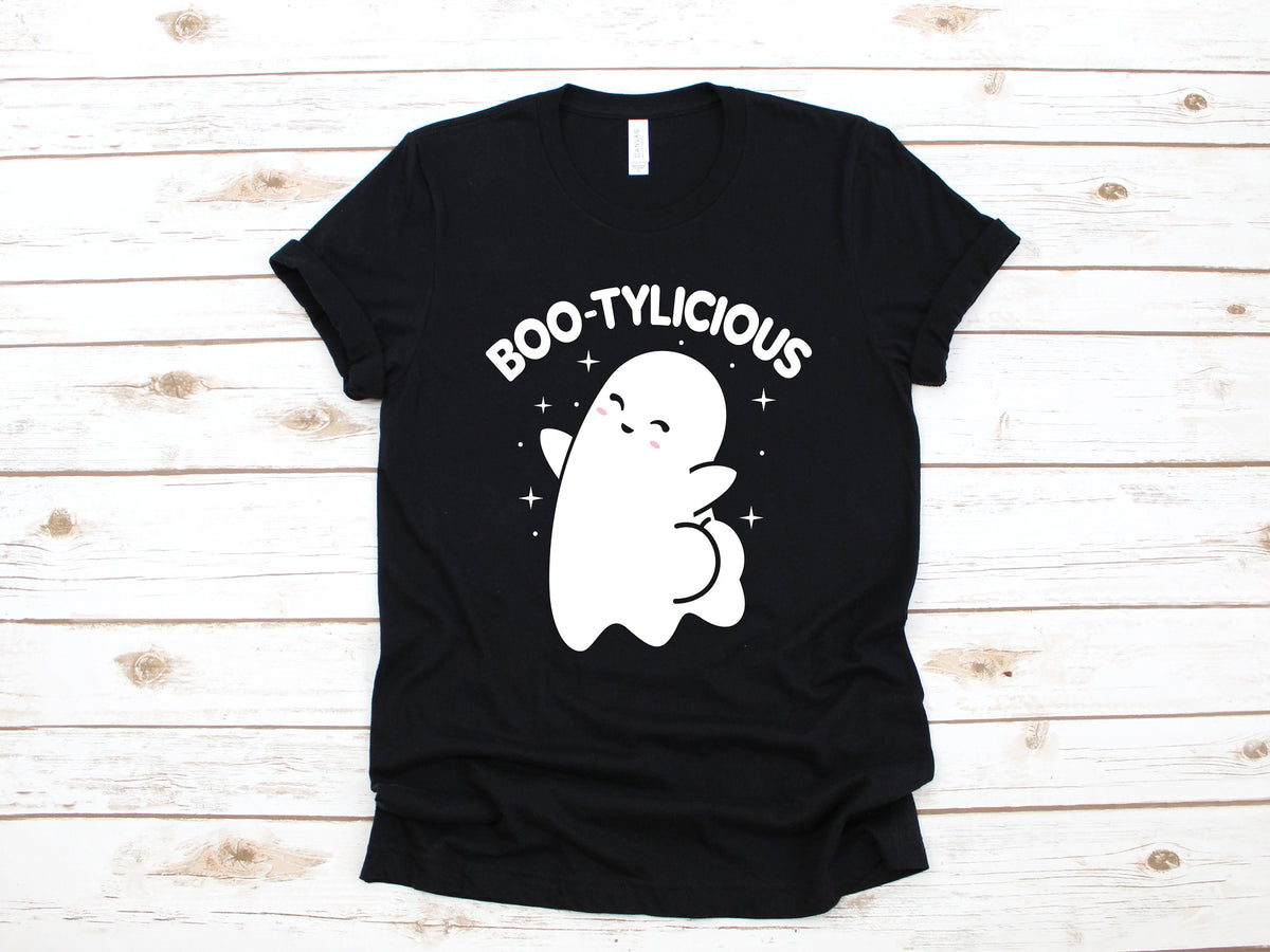 Ghost Butt TShirt Ghost Booty Bootylicous Funny Halloween Tank Top Hoodie Sweatshirt Long Sleeve Ghoul Booty Tee Apparel Gift Hoodie – Warm & Stylish · Perfect For Daily Wear