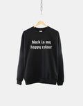 Goth Black Sweatshirt Black Is My Happy Colour Sweatshirt Gothic Sweatshirt Goth Aesthetic Sweater Sweatshirt – Feel-Good Design · Must-Have Style