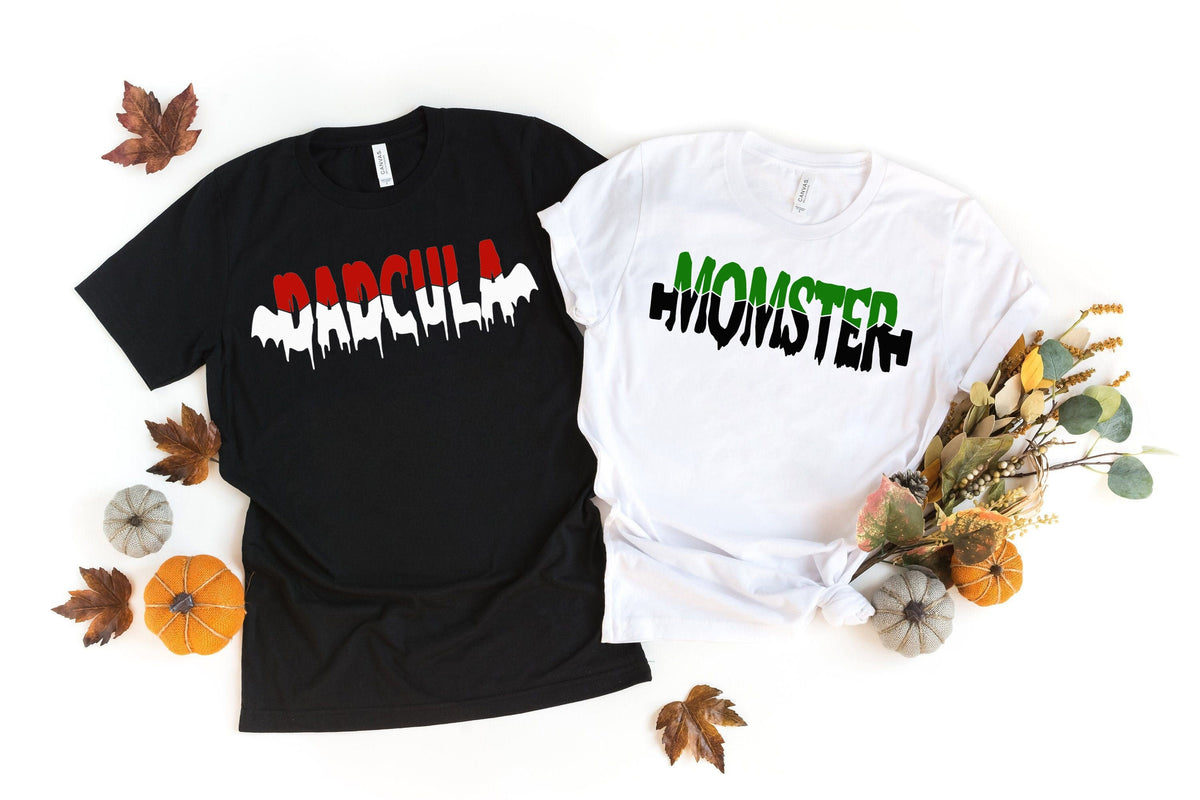 Family Halloween Shirt Momster Shirt Dadcula Shirt Matching Halloween Shirts Funny Halloween Halloween Gift Couples Halloween Party Graphic Tee – Soft Feel · High-Quality Print