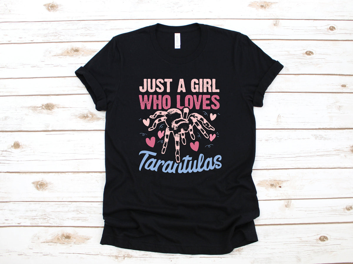 Cute Girl Who Loves Tarantulas TShirt Girl Tarantula Spider Tee Tank Top Hoodie Sweatshirt Long Sleeve Kids Tee Apparel Gift Hoodie – Easygoing Wear · Perfect For Daily Wear