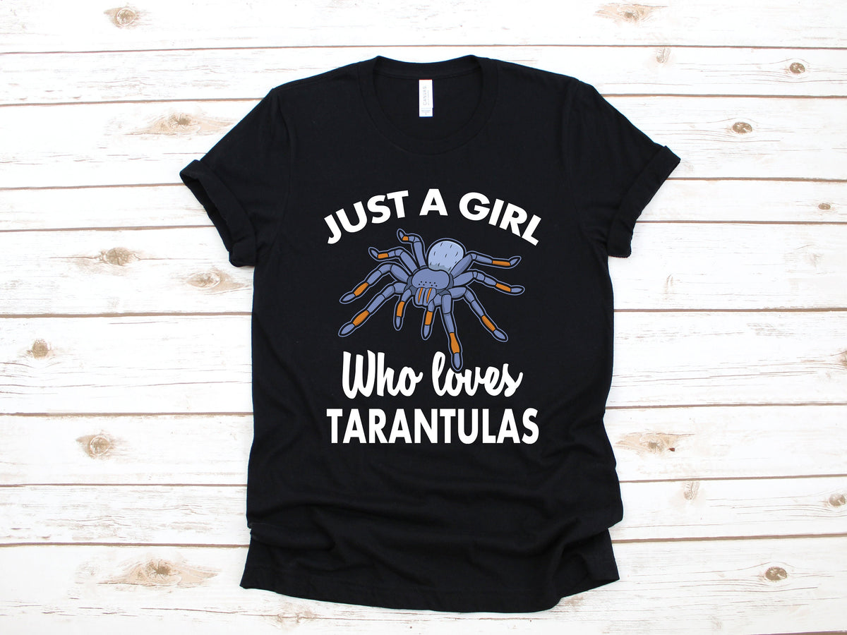 Girl Who Loves Tarantulas TShirt Girl Tarantula Spider Tee Tank Top Hoodie Sweatshirt Long Sleeve Kids Tee Apparel Gift Hoodie – Fan Favorite · High-Quality Print
