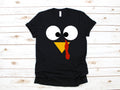 Turkey Face TShirt Cute Turkey Tee Tank Top Hoodie Sweatshirt Long Sleeve Kids Tee Kids Hoodie Hoodie – Cozy Vibes · Must-Have Style