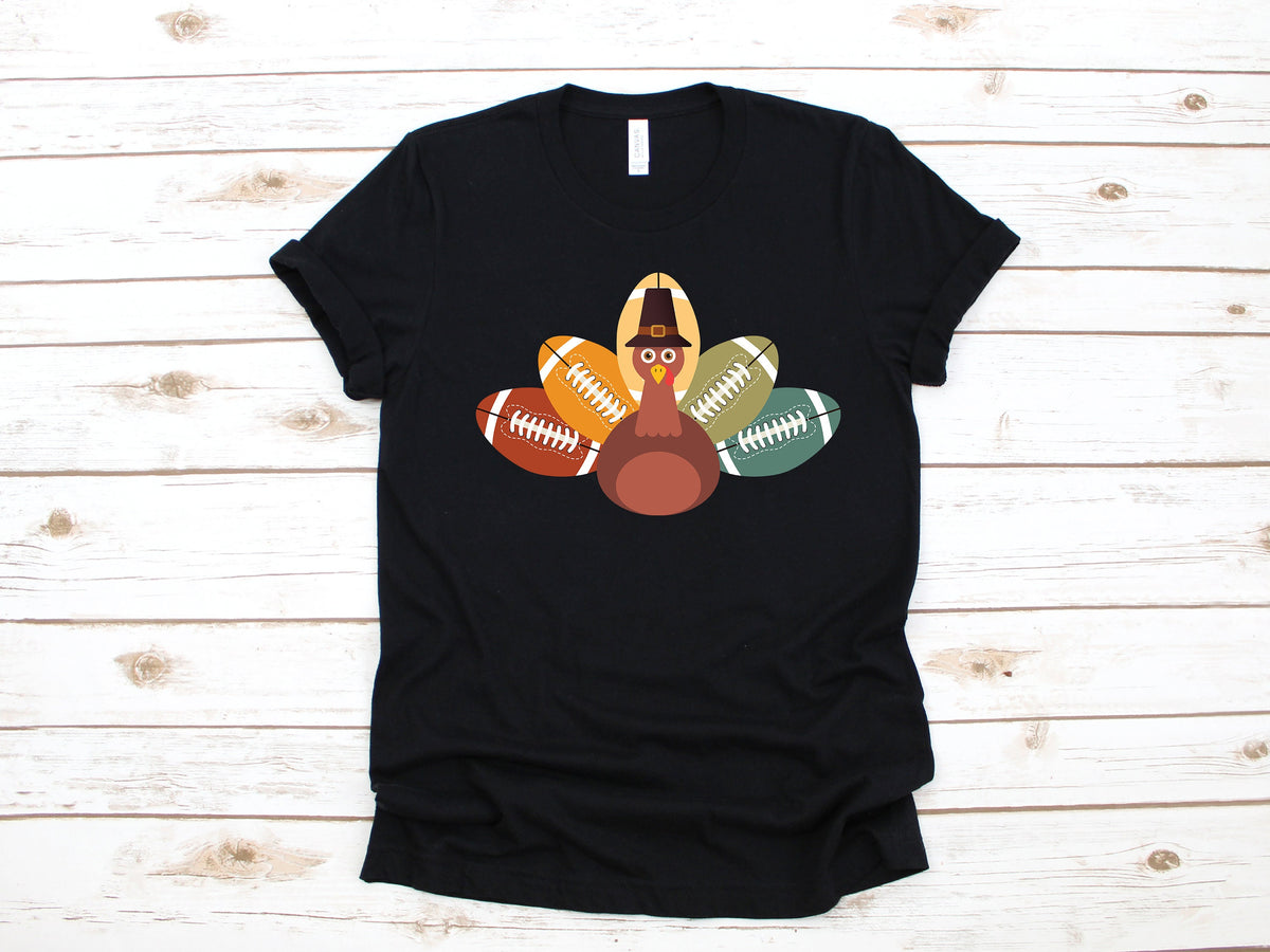 Football Turkey TShirt Thanksgiving Football Tee Tank Top Hoodie Sweatshirt Long Sleeve Kids Tee Apparel Gift Hoodie – Cozy Vibes · Perfect For Daily Wear