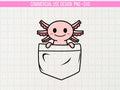 Pocket Axolotl svg Kawaii Axolotl PNG Layered SVG File Graphic Tee – Premium Graphic · Great Gift For Fans
