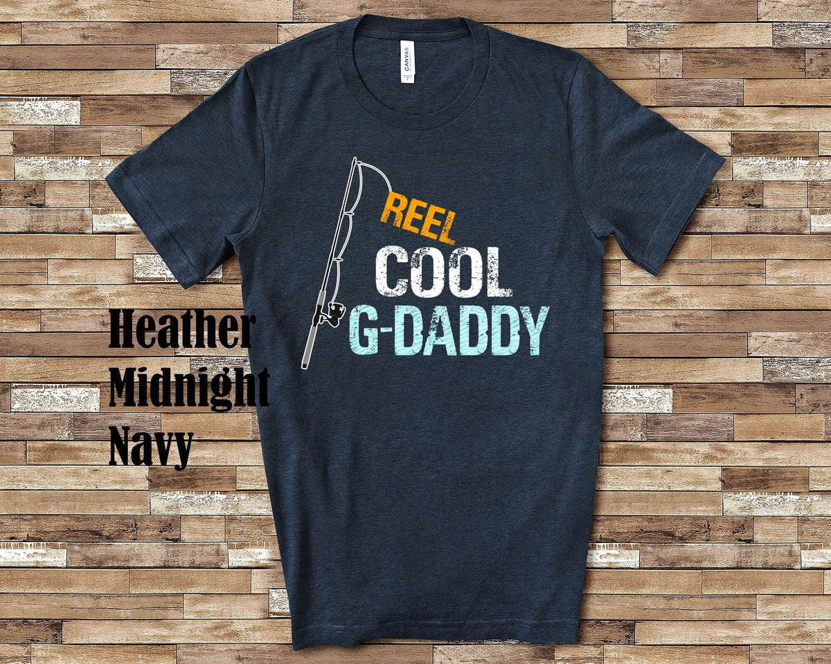 Reel Cool GDaddy Shirt Tshirt Grandfather Gift from Granddaughter or Grandson for Birthday Christmas Fathers Day or Pregnancy Announcement Graphic Tee – Easygoing Wear · Great Gift For Fans