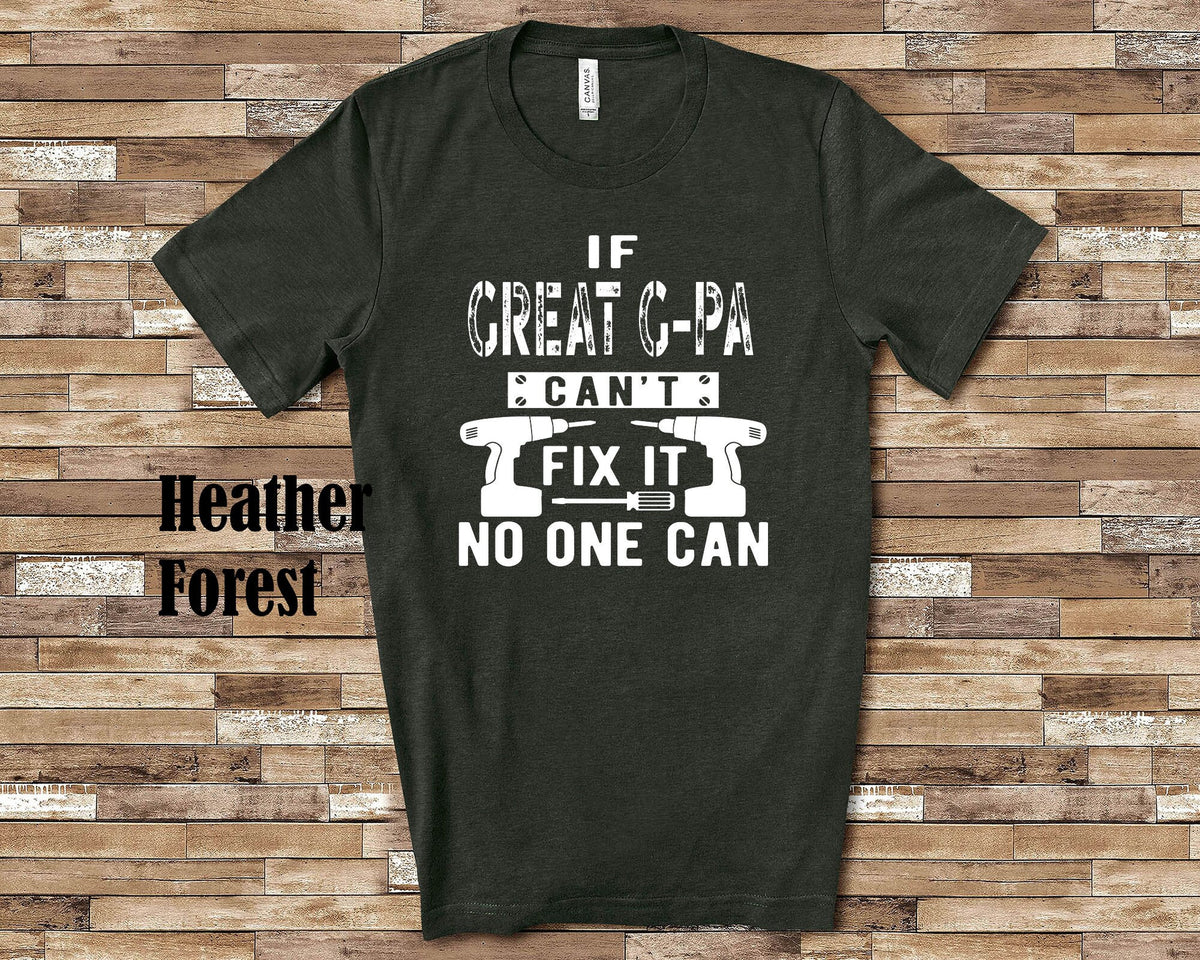 If Great Gpa Can39t Fix It Tshirt Long Sleeve Shirt Sweatshirt or Tank Top Special Grandfather Father39s Day Christmas Birthday Gift Sweatshirt – Warm & Stylish · Great Gift For Fans