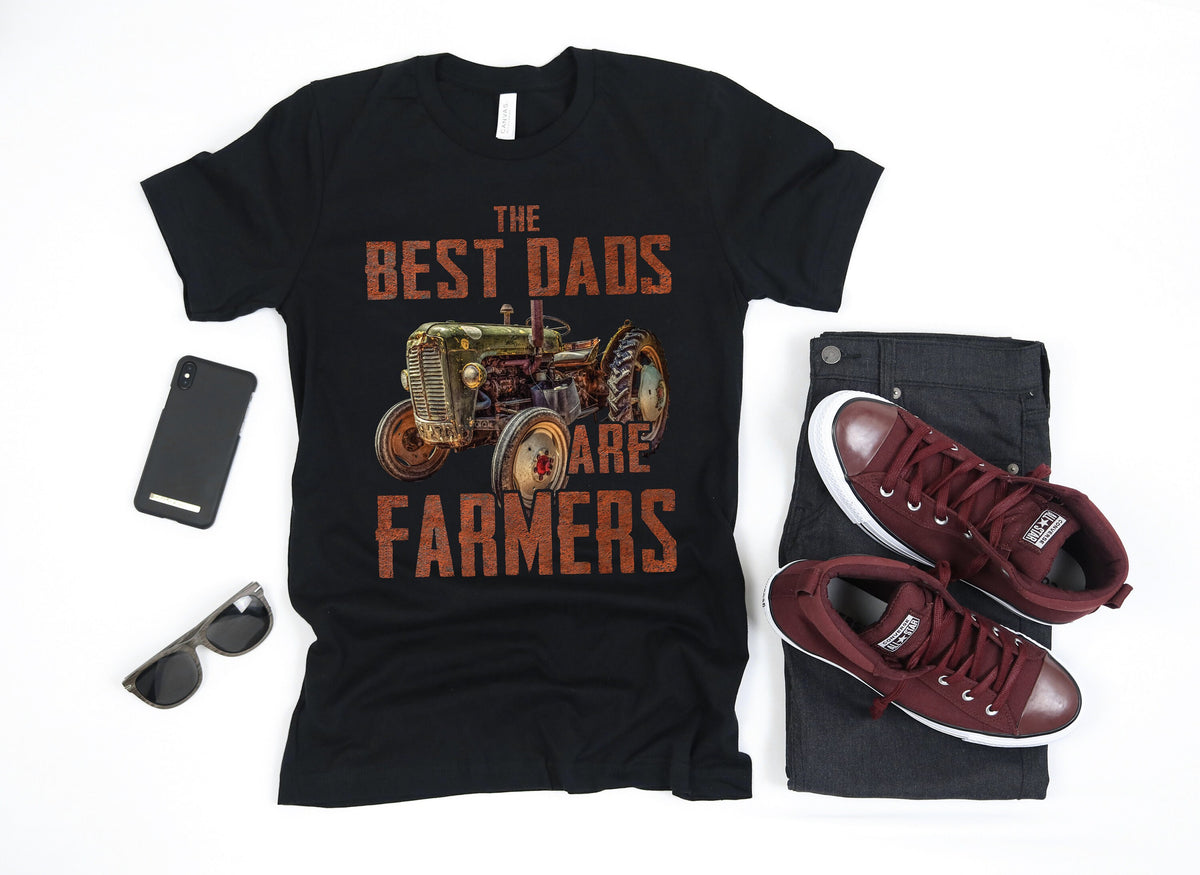 Best Dads Are Farmers TShirt Farming Dad Shirt Tank Top Hoodie Sweatshirt Long Sleeve Kids Tee Apparel Gift Hoodie – Cozy Vibes · Perfect For Daily Wear