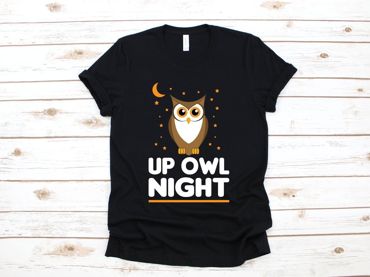 Up Owl Night TShirt Night Owl Shirt Funny Night Owls Toddler Tee Tank Top Hoodie Sweatshirt Long Sleeve Kids Tee Apparel Gift Hoodie – Aesthetic Look · Trending Graphic Apparel
