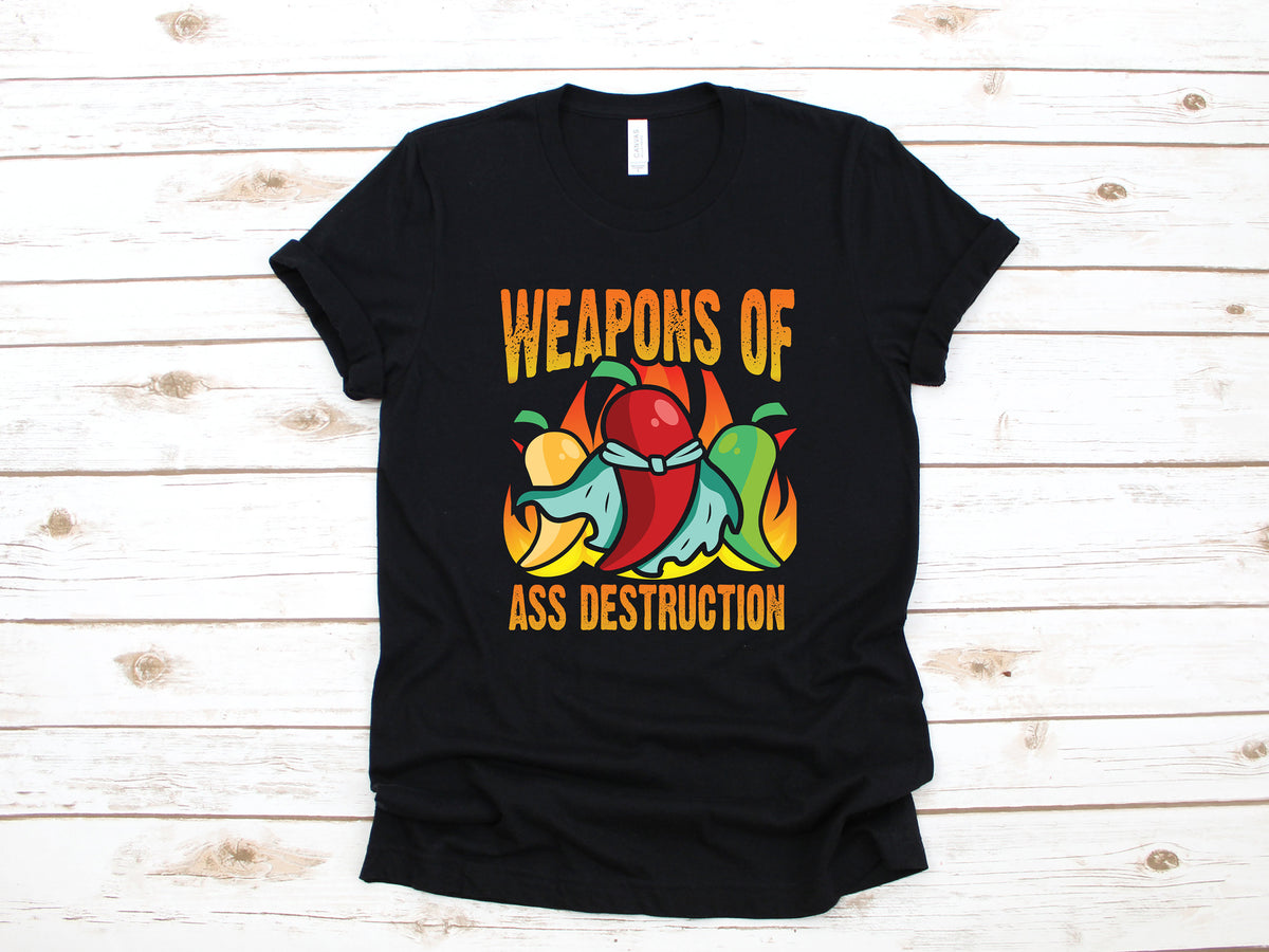 Hot Peppers Ass Destruction TShirt Funny Spicy Foods Hot Sauce Tank Top Hoodie Sweatshirt Long Sleeve Hoodie – Fan Favorite · Top Pick For Any Outfit