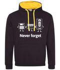Gaming Hoodie Never Forget Retro Gaming Hooded Sweatshirt for Travel College Festival Gift for Gamers Friends Dad Hoodie – Aesthetic Look · Trending Graphic Apparel