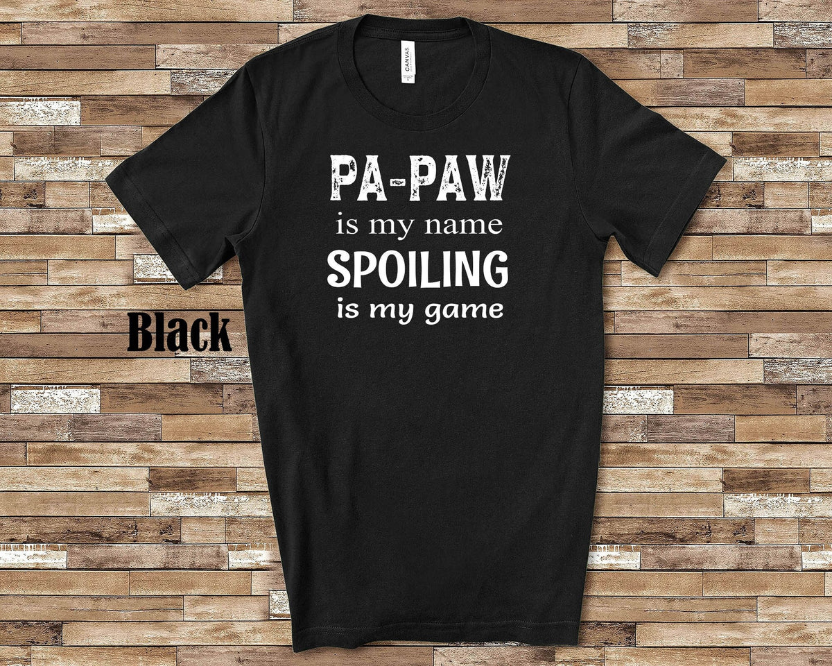 PaPaw Is My Name Grandpa Tshirt Special Grandfather Gift Idea for Father39s Day Birthday Christmas or Pregnancy Reveal Announcement Graphic Tee – Aesthetic Look · Trending Graphic Apparel