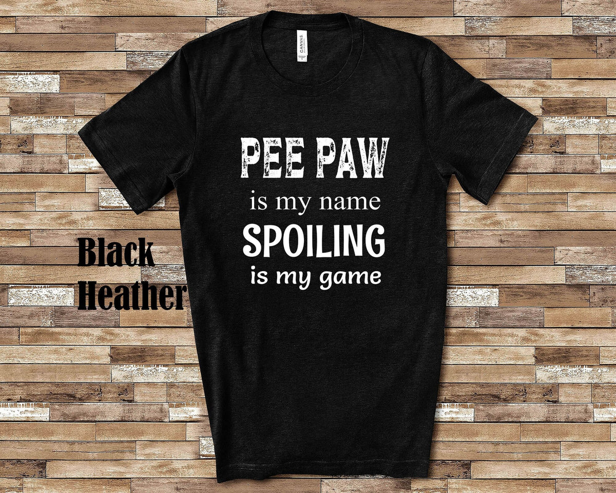 Pee Paw Is My Name Grandpa Tshirt Special Grandfather Gift Idea for Father39s Day Birthday Christmas or Pregnancy Reveal Announcement Graphic Tee – Warm & Stylish · Must-Have Style