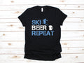 Ski Beer Repeat TShirt Funny Skiing Sweatshirt Tank Top Hoodie Sweatshirt Long Sleeve Hoodie – Soft Feel · Great Gift For Fans