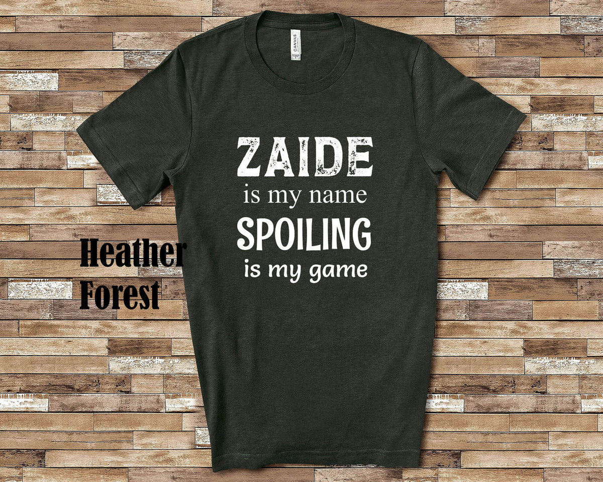 Zaide Is My Name Grandpa Tshirt Jewish Yiddish Grandfather Gift Idea for Father39s Day Birthday Christmas or Pregnancy Reveal Announcement Graphic Tee – Soft Feel · Perfect For Daily Wear