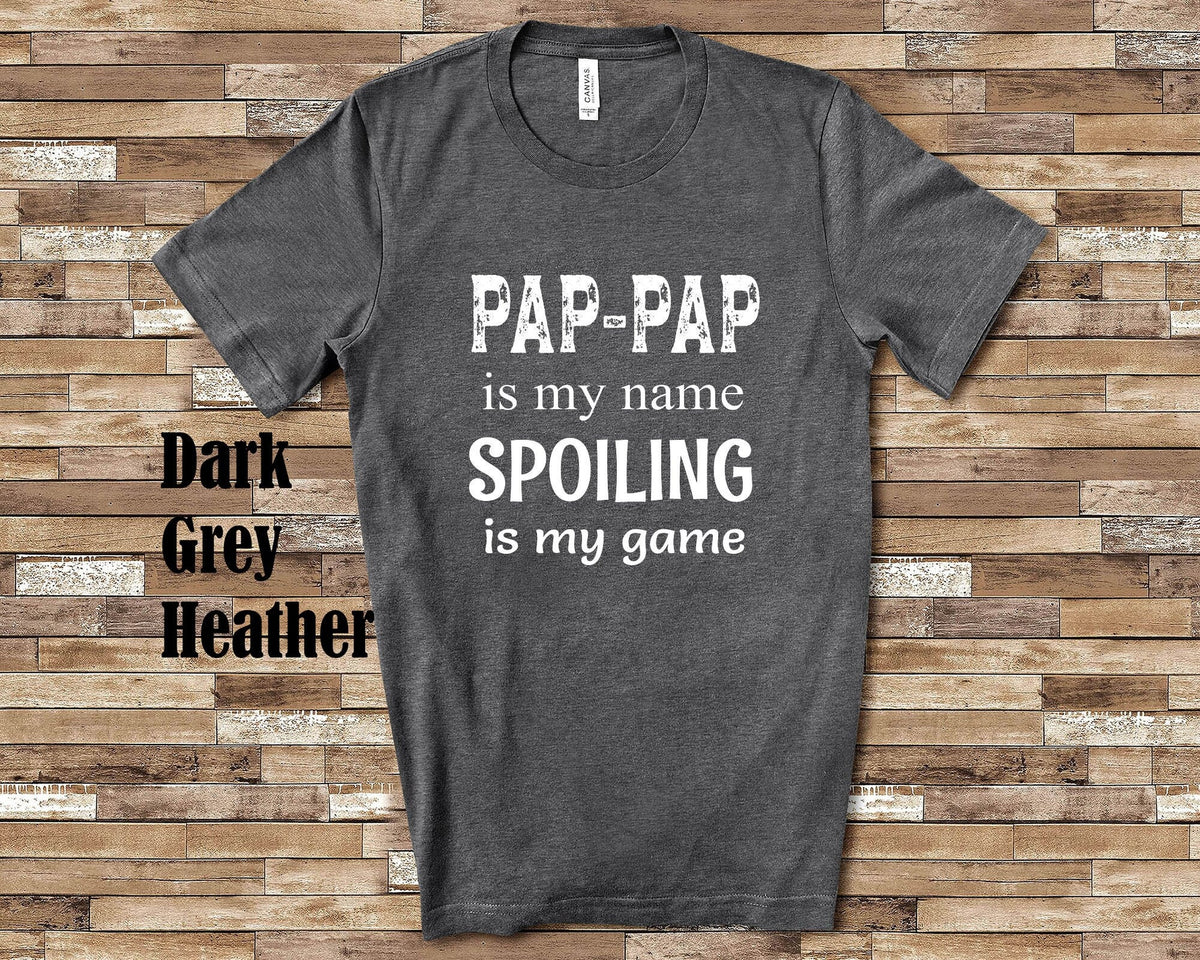PapPap Is My Name Grandpa Tshirt Special Grandfather Gift Idea for Father39s Day Birthday Christmas or Pregnancy Reveal Announcement Graphic Tee – Everyday Comfort · Must-Have Style