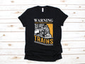Warning Talk About Trains TShirt Funny Train Conductor Tank Top Hoodie Sweatshirt Long Sleeve Train Watcher Kids Tee Apparel Gift Hoodie – Everyday Comfort · Must-Have Style