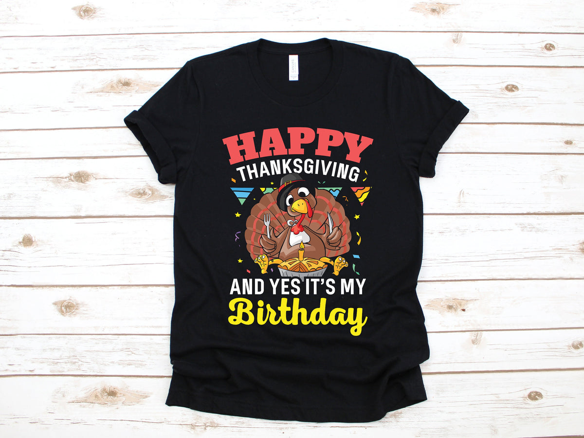 Thanksgiving Birthday TShirt Toddler Tee Tank Top Hoodie Sweatshirt Long Sleeve Kids Tee Apparel Gift Hoodie – Feel-Good Design · Perfect For Daily Wear