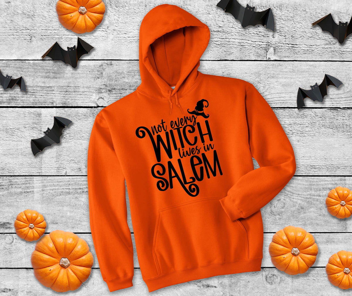 Halloween Not Every Witch Lives In Salem Halloween Costume Party Hoodies Unisex Hoody For Men Women Cotton And Polyester Hoodie – Fan Favorite · Trending Graphic Apparel