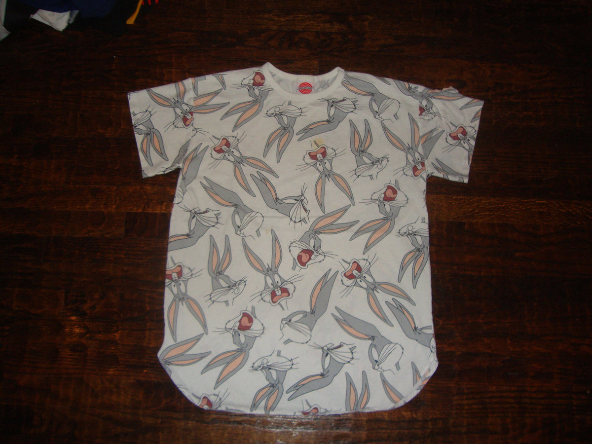 Vintage 9039s Looney Tunes Bugs Bunny All Over Print 1993 T shirt L Graphic Tee – Premium Graphic · Trending Graphic Apparel
