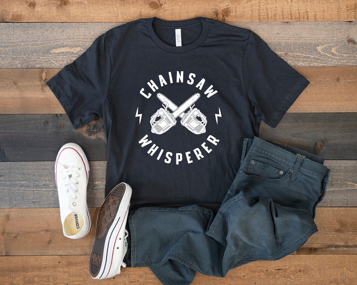 Chainsaw Whisperer TShirt Arborist Tee Cutting Wood Tank Top Hoodie Sweatshirt Long Sleeve Kids Tee Apparel Gift Hoodie – Premium Graphic · Top Pick For Any Outfit