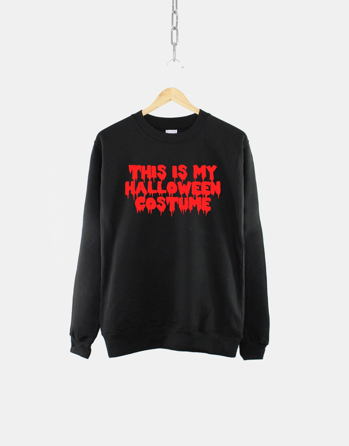 Halloween Sweatshirt This Is My Halloween Costume Womens Halloween Slogan Sweater Sweatshirt – Soft Feel · Great Gift For Fans