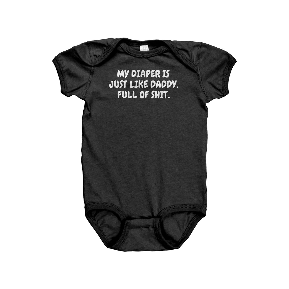 Funny Baby Bodysuit Daddy and Baby Gift Cute Baby Onepiece Diaper Is Just Like Daddy Baby Shower or First Birthday Gift Graphic Tee – Cozy Vibes · Perfect For Daily Wear
